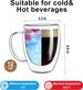 Aurzen 2 Pack Double Walled Glass Mugs With Handles, Large Insulated Layer Coffee Cups, 12oz Clear Borosilicate Mugs,_voghion.com