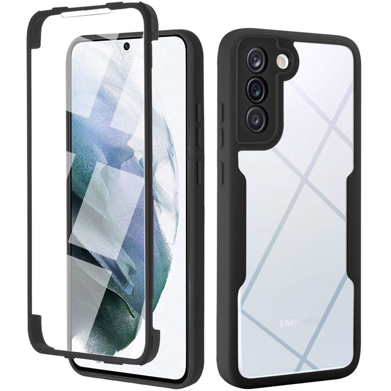 360 All Inclusive Hülle für Samsung S22 Ultra S21 Plus FE A72 A22 A12 A32 A52 A72 A82 A21S A51 A71 A13 A33 A53 Vorderseite + Rückseite_voghion.com