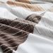 Brown & Grey Triangle Geometric 3D Printed Fitted Sheet - Polyester Bed Cover With Modern Design & Wrinkle-Resistant_voghion.com