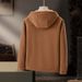 Men's Heavyweight Fleece Jacket – Sherpa-Lined Zip-Up Hoodie For Winter (Black, Army Green, Caramel, Navy Blue)_voghion.com
