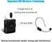 UHF Microphone Headset and Handheld 2in1 50M Range Rechargeable for Voice Amplifier Teach Wireless Mic XIAOKOA_voghion.com