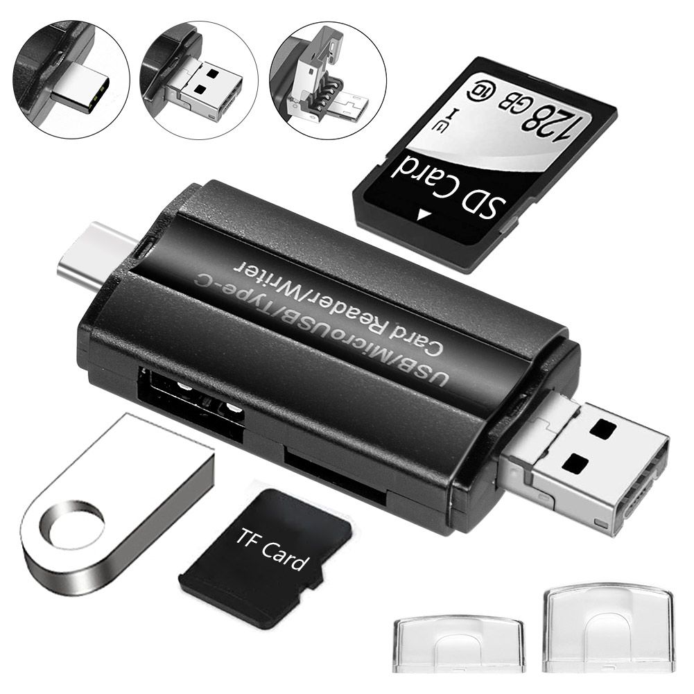 SD Card Reader USB 2.0 OTG Micro USB Type C Card Reader Lector SD Memory Card Reader For Micro SD TF USB Type-C OTG Cardreader_voghion.com