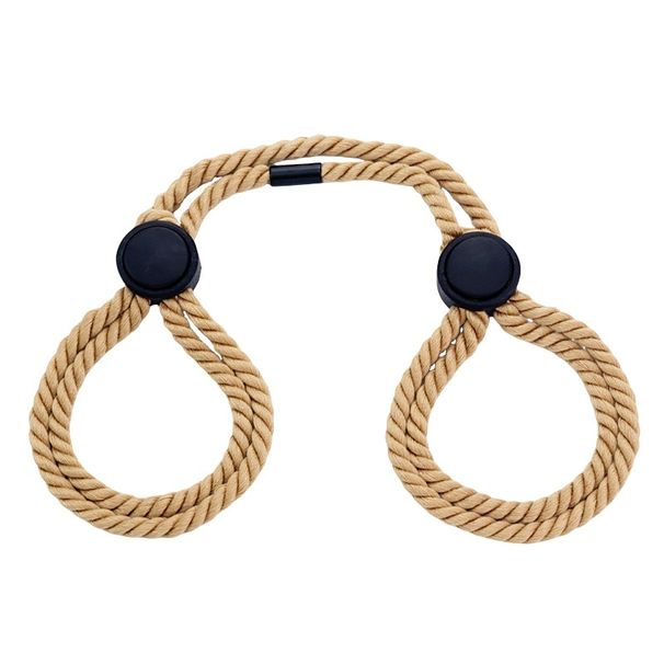 Adjustable Cotton Handcuffs SM Binding Restraint Convenient Rope Buckle Training Sex Toys Multi-functional Self-binding_voghion.com