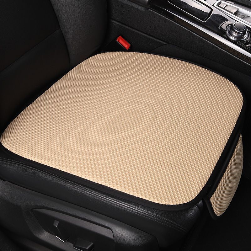 Atmungsaktives Kissen, rutschfest und verschleißfest, einfarbig, Eisseide, Autositzbezug, universell passend für die meisten Autos_voghion.com