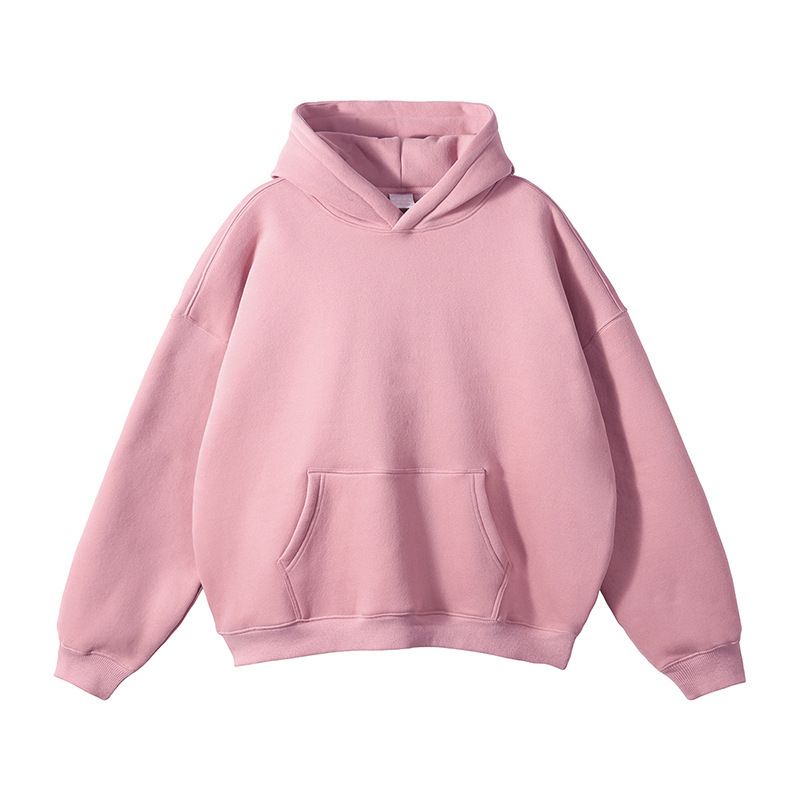 Felpa casual ispessita da uomo, autunno e inverno, nuova da 360 g, per adolescenti, felpa con cappuccio da uomo americana alla moda, tinta unita_voghion.com