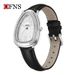 Women's Elegant Snake-Head Design Watch – Minimalist Business Style, Crystal-Embellished Bezel, Leather Strap, Quartz Movement_voghion.com