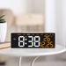 Moderna sveglia digitale a LED con visualizzazione della temperatura, calendario e uscita USB - Retroilluminazione regolabile_voghion.com