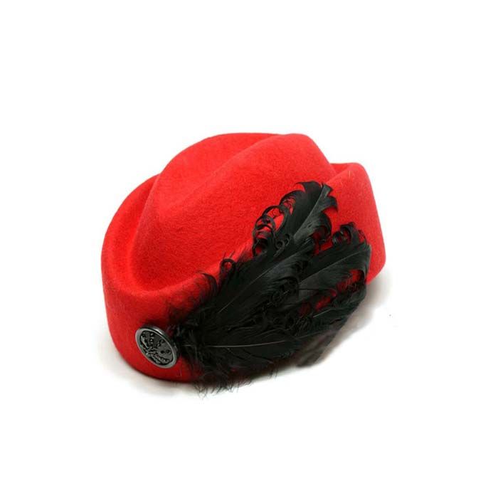 Cappello da donna in vendita calda, moda, nobildonna, vintage, cappello in feltro di lana, donna, elegante, basco, piume, hostess, cappelli da chiesa, signore_voghion.com