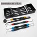 Dental Komposit Filg Spatel Werkzeuge mit Desinfektionsbox Lm Art 5er Set Cobre Griff_voghion.com