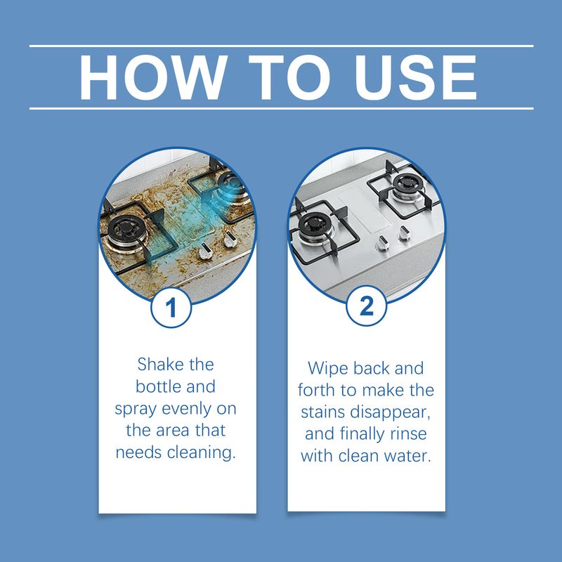 Jue-Fish Kitchen Foam Cleaner Cooktop Decontaminate Oil Decontaminate Clean A Variety Of Surfaces To Remove Odors_voghion.com