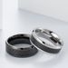 Titanium steel carbon fiber ring men's trendy new hand accessories_voghion.com