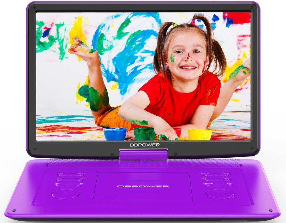 17.9' Portable DVD Player With 15.6' Large HD Swivel Screen, 6 Hour Rechargeable Battery, Support USB/SD And Multiple Disc Formats, High Volume Spea_voghion.com