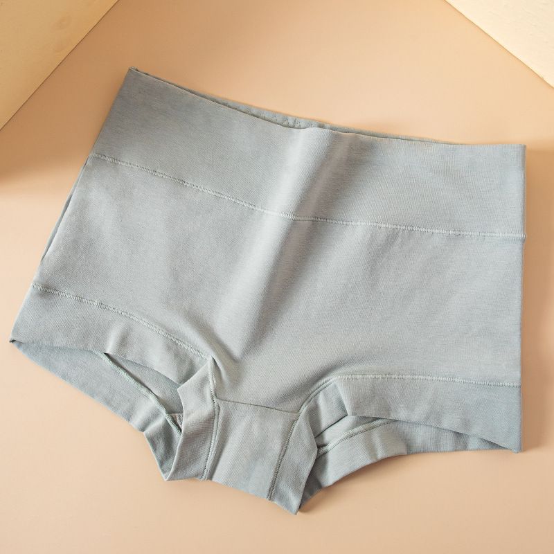 Underwear & Sleepwears High Waisted Briefs Pure Cotton Antibacterial Solid Color Simple Underwear_voghion.com