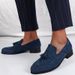 Brand Design Men Suede Leather Shoes Moccasins Purple Tassel Pointed Men's Loafers Vintage Slip-on Casual Men Social Dress Shoe_voghion.com