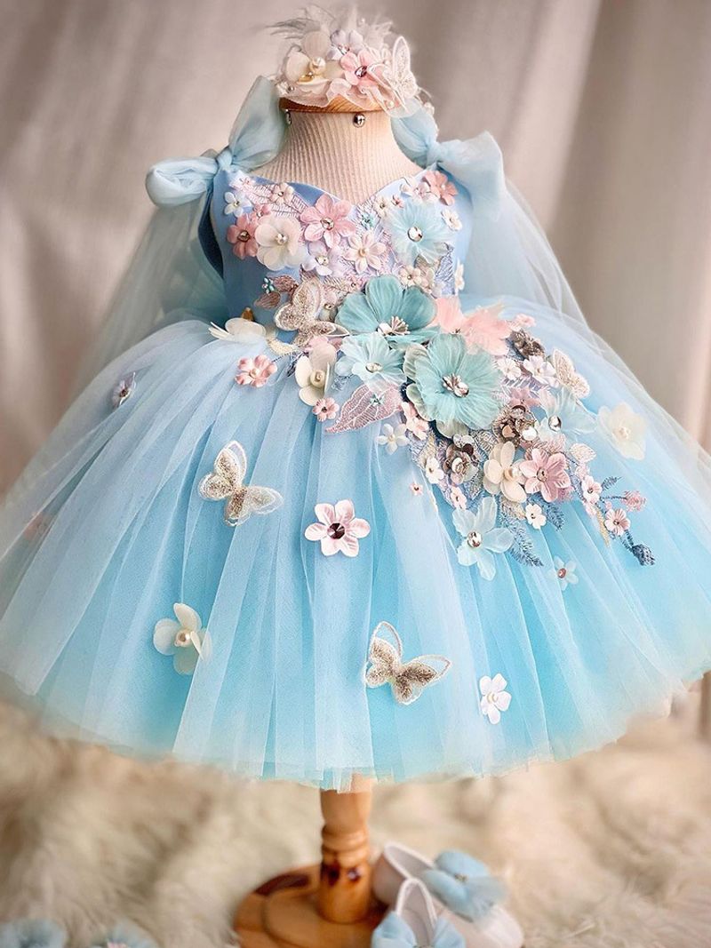 Lolita Princess Dress Lolita New Small And Medium Sized Children's Puffy Skirt Girls One Year Old Dress Cross Border Wholesale_voghion.com