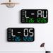 Reloj de pared digital LED moderno con pantalla de temperatura, calendario y alarma. Diseño sin marco para sala de estar, dormitorio y oficina._voghion.com