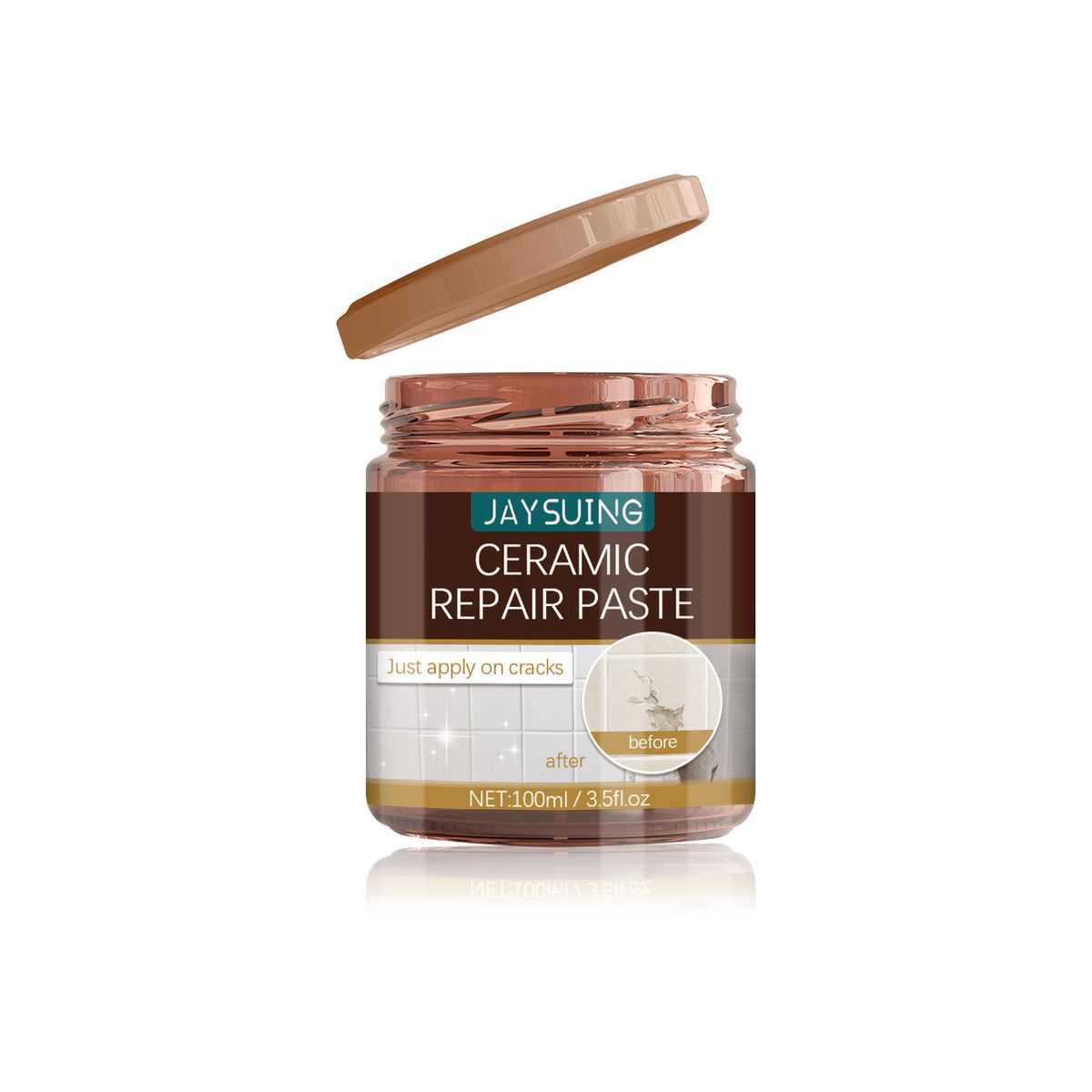 Pasta per riparazione piastrelle, riparazione piastrelle per pavimenti in pietra per uso domestico, riparazione crepe in ceramica, pasta adesiva_voghion.com