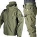 Nuovo set di giacca softshell da uomo, giacca tattica calda per autunno e inverno, tuta da alpinismo spessa e resistente all'usura_voghion.com