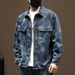 Suitable For All Seasons 2025 Loose Denim Men's Designer Jacquard Jacket Spring Autumn Stylish Trendy Plus Size Shirt_voghion.com