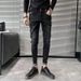 Jeans for Men's Spring and Autumn New Elastic Slim Fit Small Feet Trendy Brand Pi Shuai Conical Casual Pants_voghion.com
