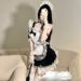 luckyqqyp Straw Girl Lingerie Sexy Lace Pure Desire Style Uniform Apron Nightdress Nightclub Maid 1360_voghion.com