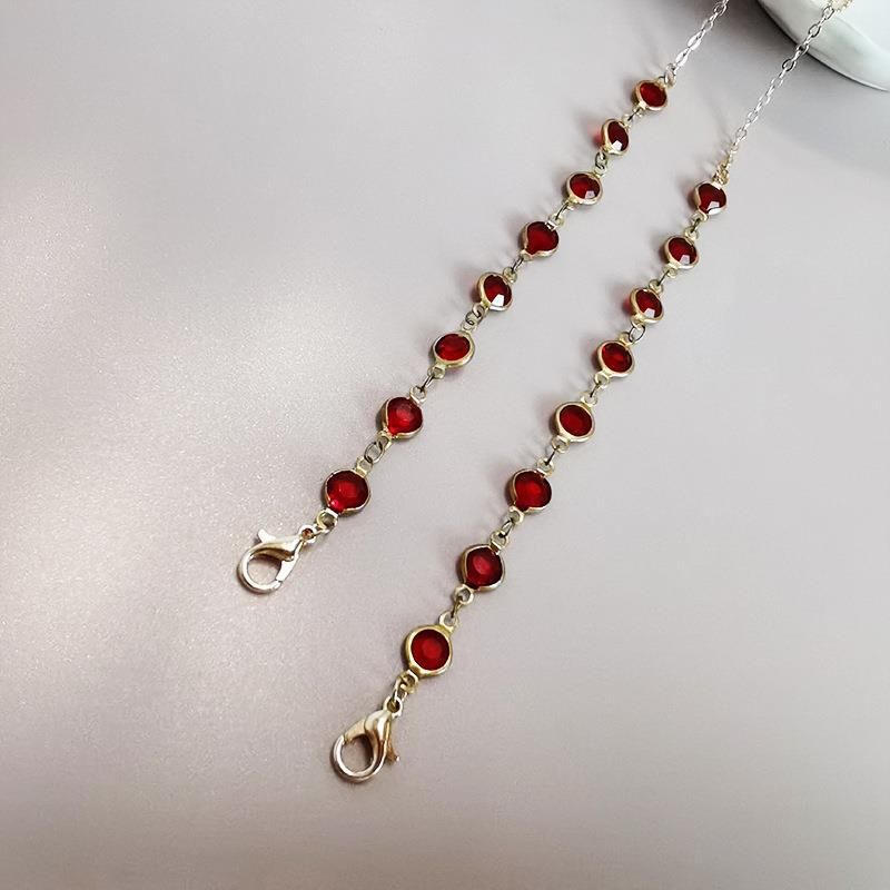 Mascarilla para gafas de mujer multicolor personalizada, cadena antipérdida, colgante colorido para el cuello, accesorios de joyería de metal_voghion.com