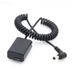 NP-FW50 Dummy Battery Pack Coupler Adapter with DC Male Connector Power Coiled Cable for Sony A6500 A6300 A6000 a7 a72 a7s a7r_voghion.com