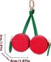 Portachiavi a forma di mini portamonete a forma di ciliegia – Grazioso mini astuccio in pelle PU, portafrutta e ciondolo per borse, portafogli, accessori per ragazze e donne_voghion.com