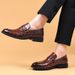 New Mens Casual Classic Designer Emed Leather Brand Comfortable Business Dress Shoes For Men Loafers_voghion.com