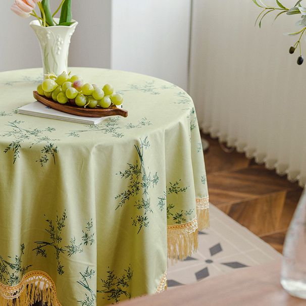 Nappe à pompons, table basse, nappe ronde, nappe rectangulaire_voghion.com