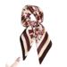 Elegante e versatile foulard in velluto a spina di pesce, in cotone e lino, piccolo foulard in seta, protezione solare, collo da donna_voghion.com