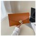 Women's Large Capacity PU Leather Envelope Clutch Bag With Zipper Pocket - Soft & Stylish Crossbody Handbag For Daily Use (Black, White, Brown)_voghion.com