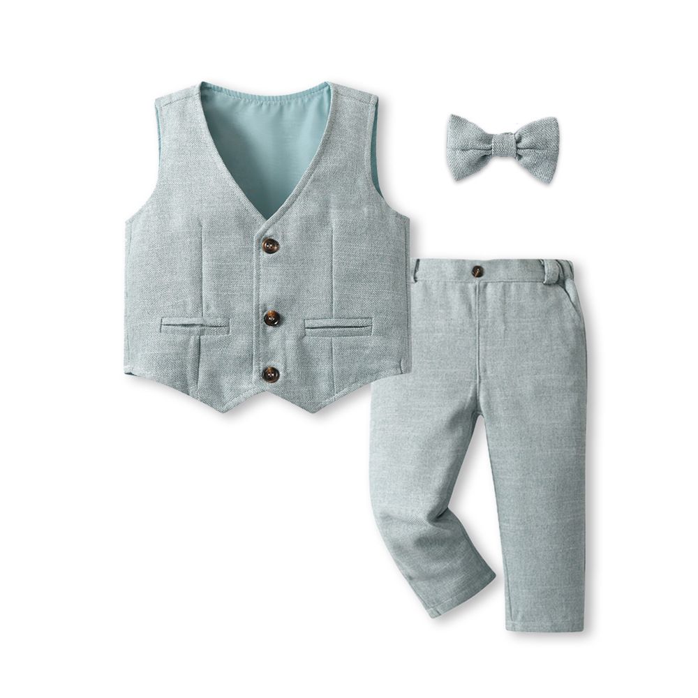 Abbigliamento per bambini Vestito per ragazzi Vestiti primaverili Bel gilet per bambina Vestito in tre pezzi Vestito per bambini di sei anni Vestito per bambini_voghion.com
