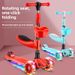 New Children's 3-in-1 90% Off Fold Baby Flashing Scooter Can Sit And Ride Dropshipping_voghion.com