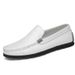 Genuine Leather Men's Shoes Spring Top Layer Cowhide Black Flat Slip-On Loafers Soft Surface Large Size Trendy Brand_voghion.com