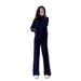 001 European Style Women's Tracksuit Autumn Winter Loose Slimming Korean Fashion Sweatshirt Wide Leg Pants Casual Two-Piece_voghion.com