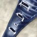 Ny Slim Fit Small Straight Barrel Jeans Mænds Dsq Damaged Paint D2_voghion.com