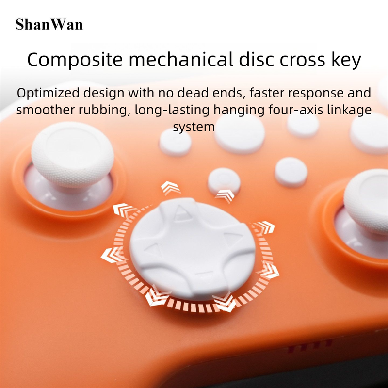 Shanwan Second Generation Q34 Three-Mode Multi-Platform Wireless Bluetooth Game Controller 1000Hz Hall Joystick With_voghion.com