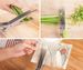 Herb Cutter Kitchen Multipurpose Cutting Shear with Safety Cover Cleaning Comb Cilantro Scissors Sharp Tool_voghion.com