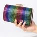 borsa da sera temperamento, pochette color arcobaleno, versatile borsa a tracolla_voghion.com