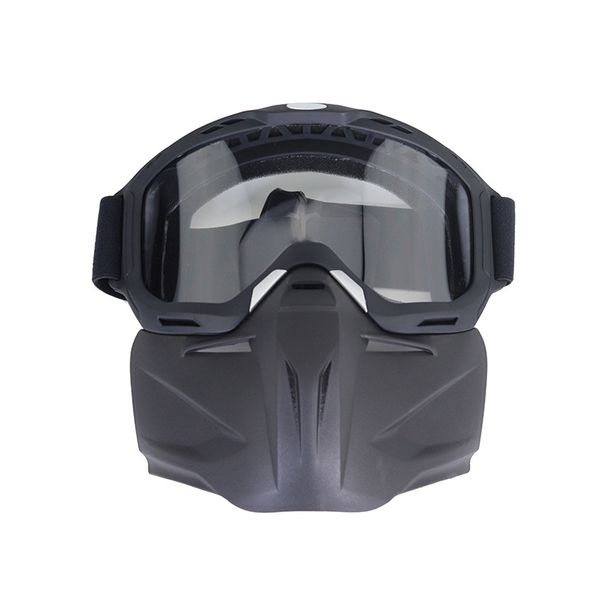 New Off road Riding Removable Motorcycle Windshield Face Mask_voghion.com