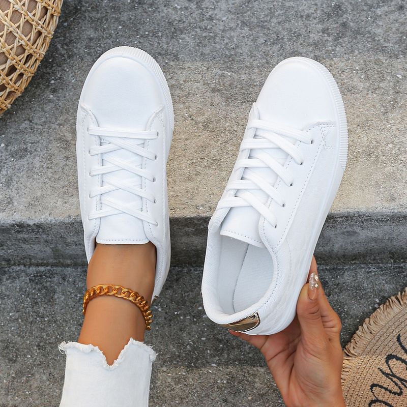 Neue licht casual flache schuhe kleine weiße schuhe weibliche_voghion.com