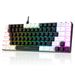 Mini clavier filaire privé K84, rétroéclairé RVB, pour ordinateur de bureau, portable, bureau, correspondance des couleurs_voghion.com