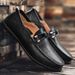 Herren-Loafer im britischen Stil, Frühlingsleder, lässig, Rindsleder, Sommer, Fahren, Slip-On, faul, trendige koreanische Version_voghion.com