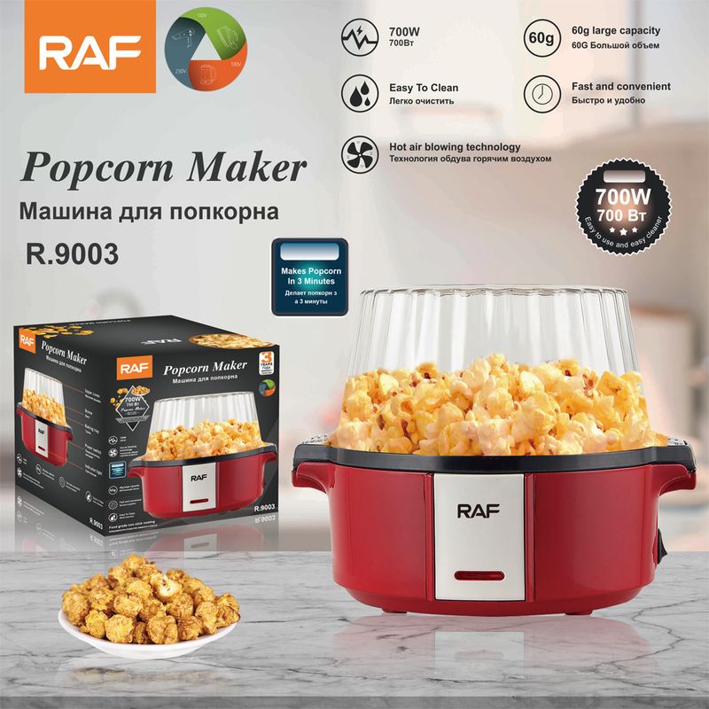 RAF European Standard Täysautomaattinen Mini Appliance Popcorn Machine Home R9003_voghion.com