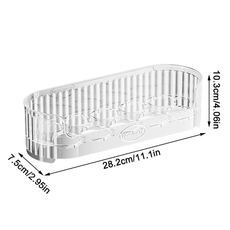 2-Layer Stackable Refrigerator Egg Organizer Clear Plastic Egg Holder Drawer Type Storage Box For Kitchen Organization_voghion.com