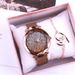 Ladies Wristwatch drainage two-piece women's watch set Watch Bracelet_voghion.com