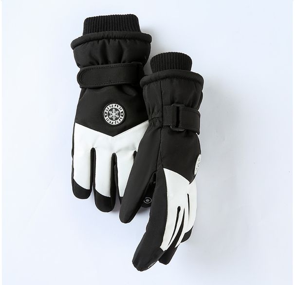 Ski gloves men's autumn and winter outdoor cycling anti-cold anti-splashing anti-slip plus velvet thickened touch screen warm gloves for women_voghion.com