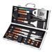 Edelstahl Aluminium Box Kombination Utensilien Outdoor Camping BBQ Werkzeuge 24-Stück Set_voghion.com
