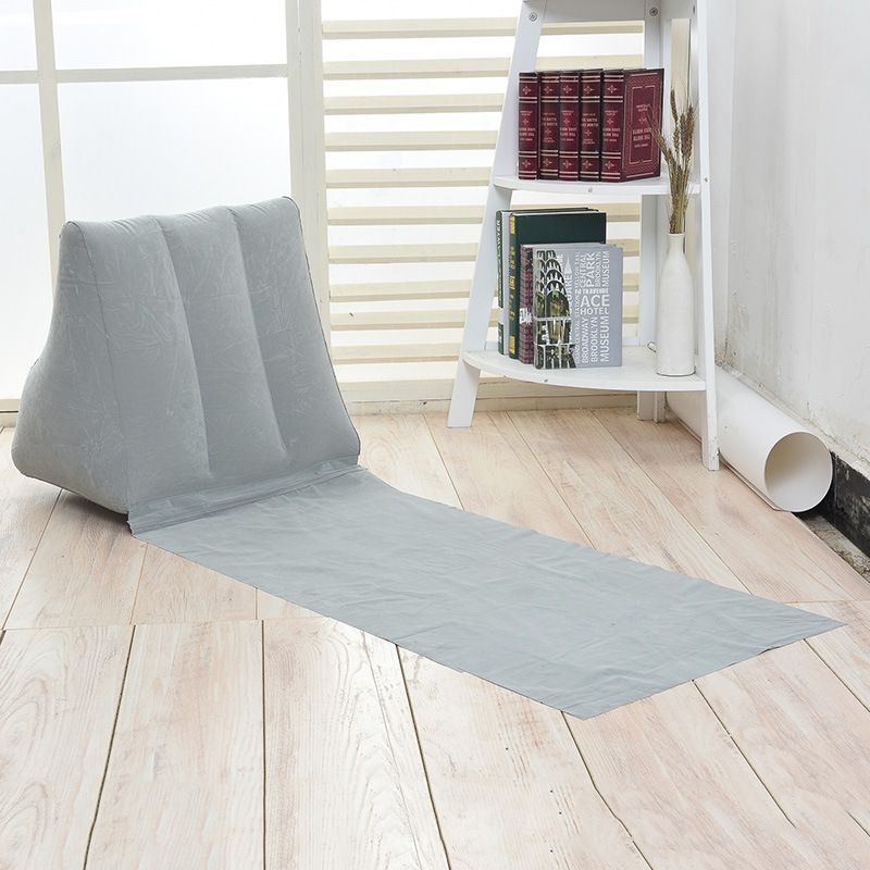 PVC flocking triangular cushion, travel pillow, outdoor beach and seaside inflatable cushion_voghion.com